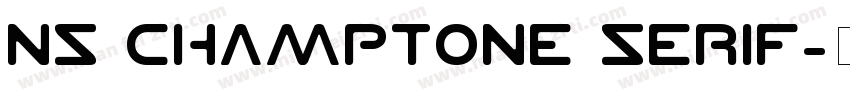 NS Champtone Serif字体转换